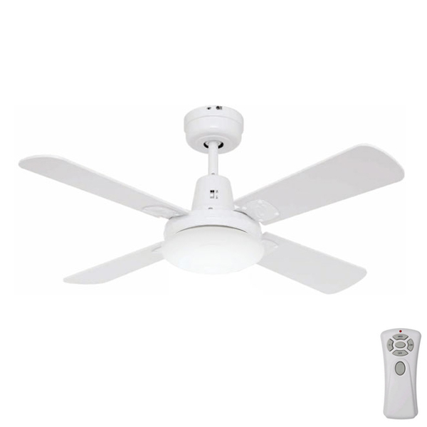 Swift Mini Ceiling Fan With Light Remote White 36