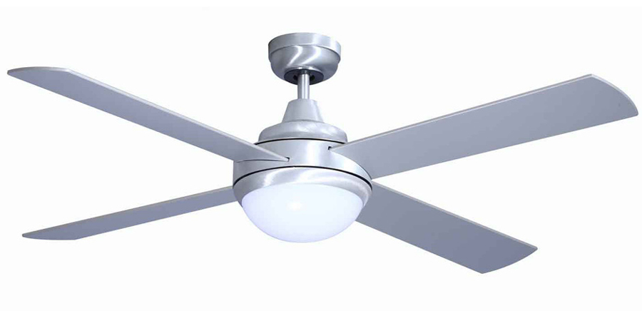 Mercator Grange Dc Ceiling Fan W Light Remote 52 In Brushed Steel Grange Dc Ceiling Fan