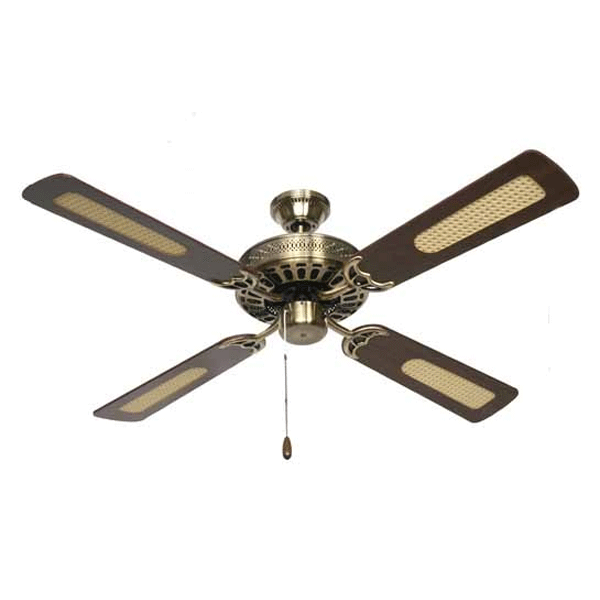 Majestic Coolah Ceiling Fan 52″ in Antique Brass by Hunter Pacific