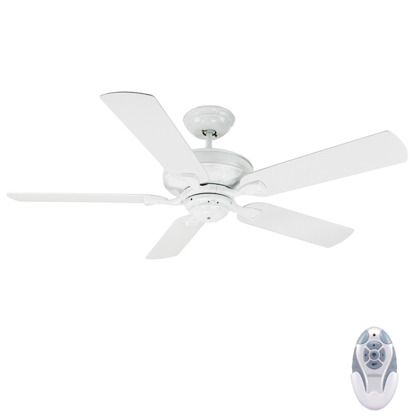 Verandah Ceiling Fan With Remote Outdoor Emerson Fan In White 52