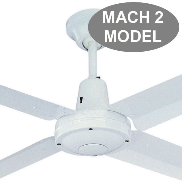 Typhoon Ceiling Fan (Mach 2) by Hunter Pacific in White