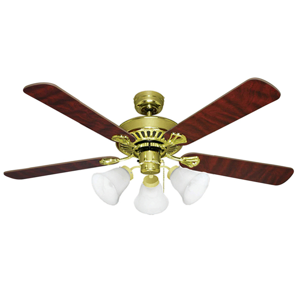 Hayman Ceiling Fan With Light Polished Brass 52 Mercator Mercator Hayman Ceiling Fan