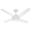 Sonic Ceiling Fan With Light By Hunter White 52