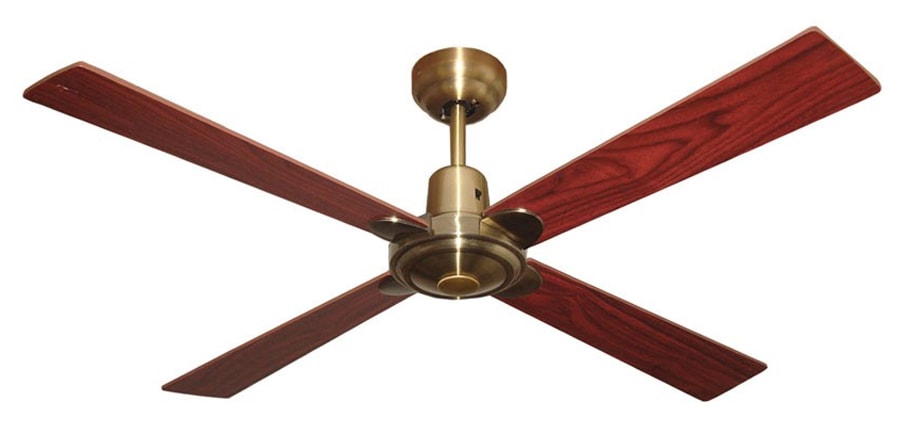 Alpha Ceiling Fan Antique Brass 48