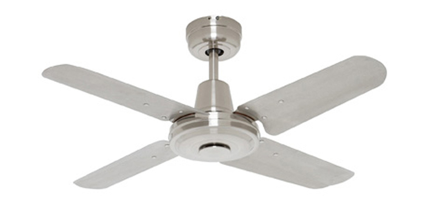 Swift Mini Ceiling Fan Metal Brushed Chrome 36