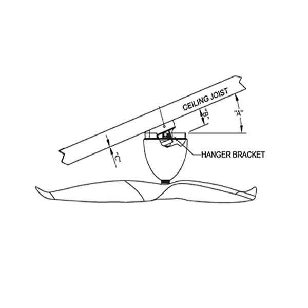 Aeratron Sloped Ceiling Kit Fans Warehouse Australia Aeratron Sloped Ceiling Kit