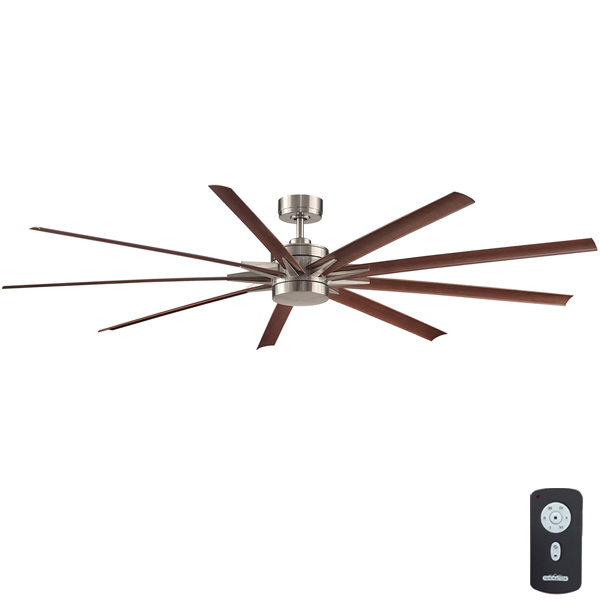 Odyn Dc Ceiling Fan Walnut Led Light And Remote 84