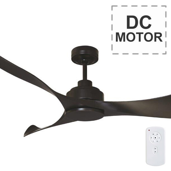 Mercator Eagle Ceiling Fan DC Motor w/ Remote 55" in Black