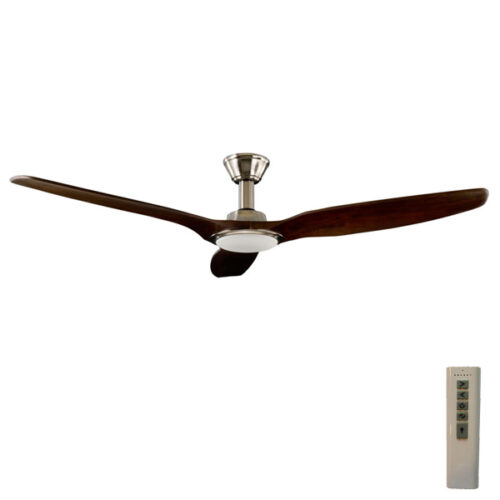 Trident Dc Ceiling Fan High Airflow Led Light Satin Nickel 70