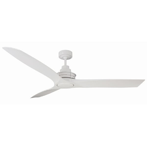 Flinders Ceiling Fan With Wall Control 56 White Motor White Blades By Mercator 1 Left