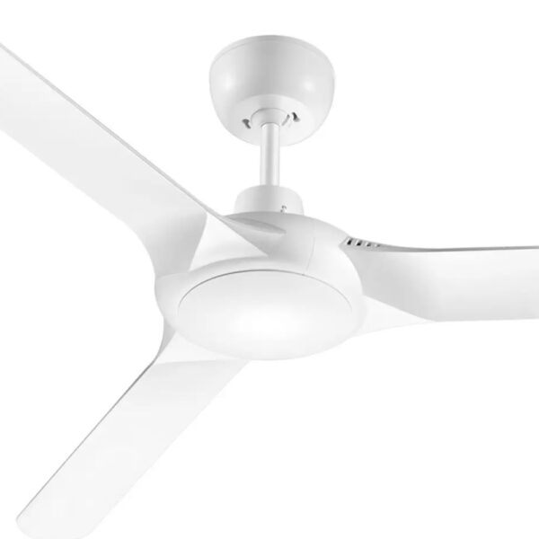 Spyda Ceiling Fan with Wall Control by Ventair. Satin White 56