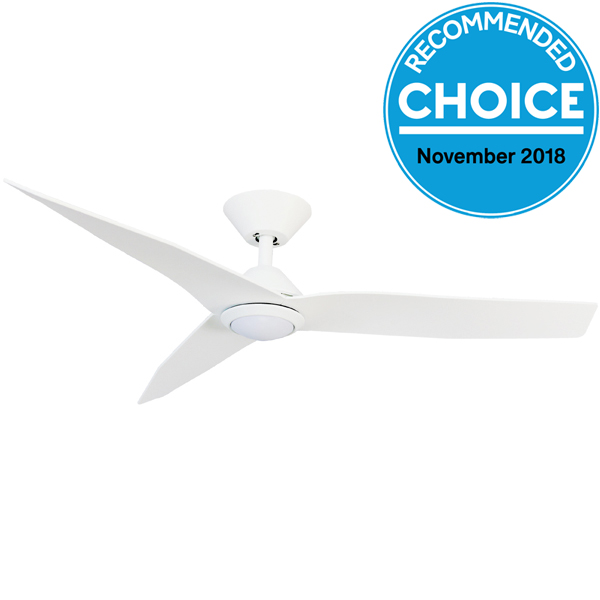 Infinity I Dc Ceiling Fan Low Profile With Led Light Remote By Fanco White 48