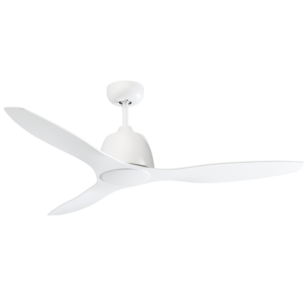 Silver/White GLOBO E27 Ceiling Fan with Chrome Blades 
