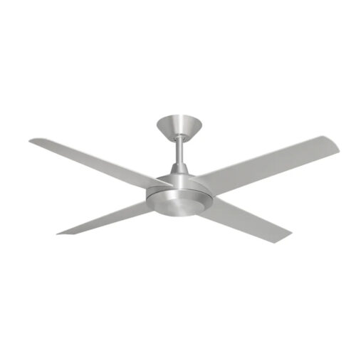 Concept AC Ceiling Fan by Hunter Pacific - Brushed Aluminium with Silver Blades 52"