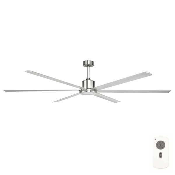 Hercules Extra Large Dc Ceiling Fan With Led Light By Brilliant Satin Nickel 84