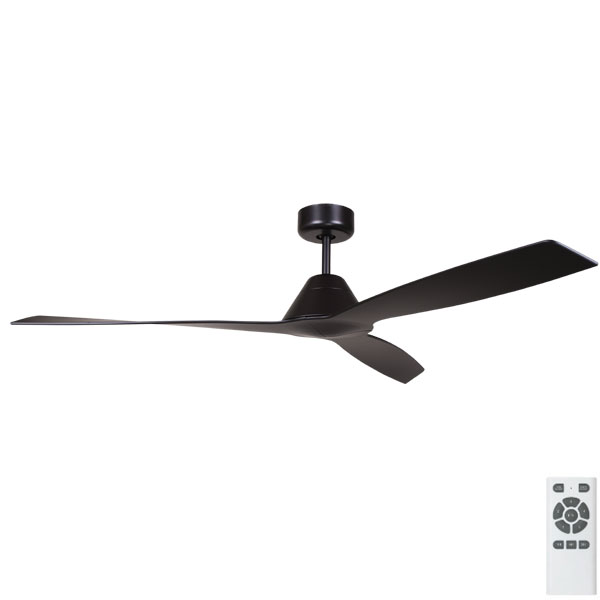 Eco Breeze Dc Ceiling Fan With Remote By Fanco Black 52