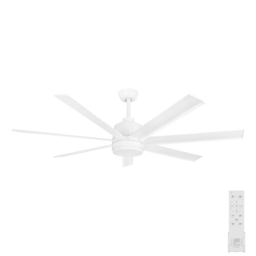 Tourbillion DC Ceiling Fan by Eglo with Remote - White 60"