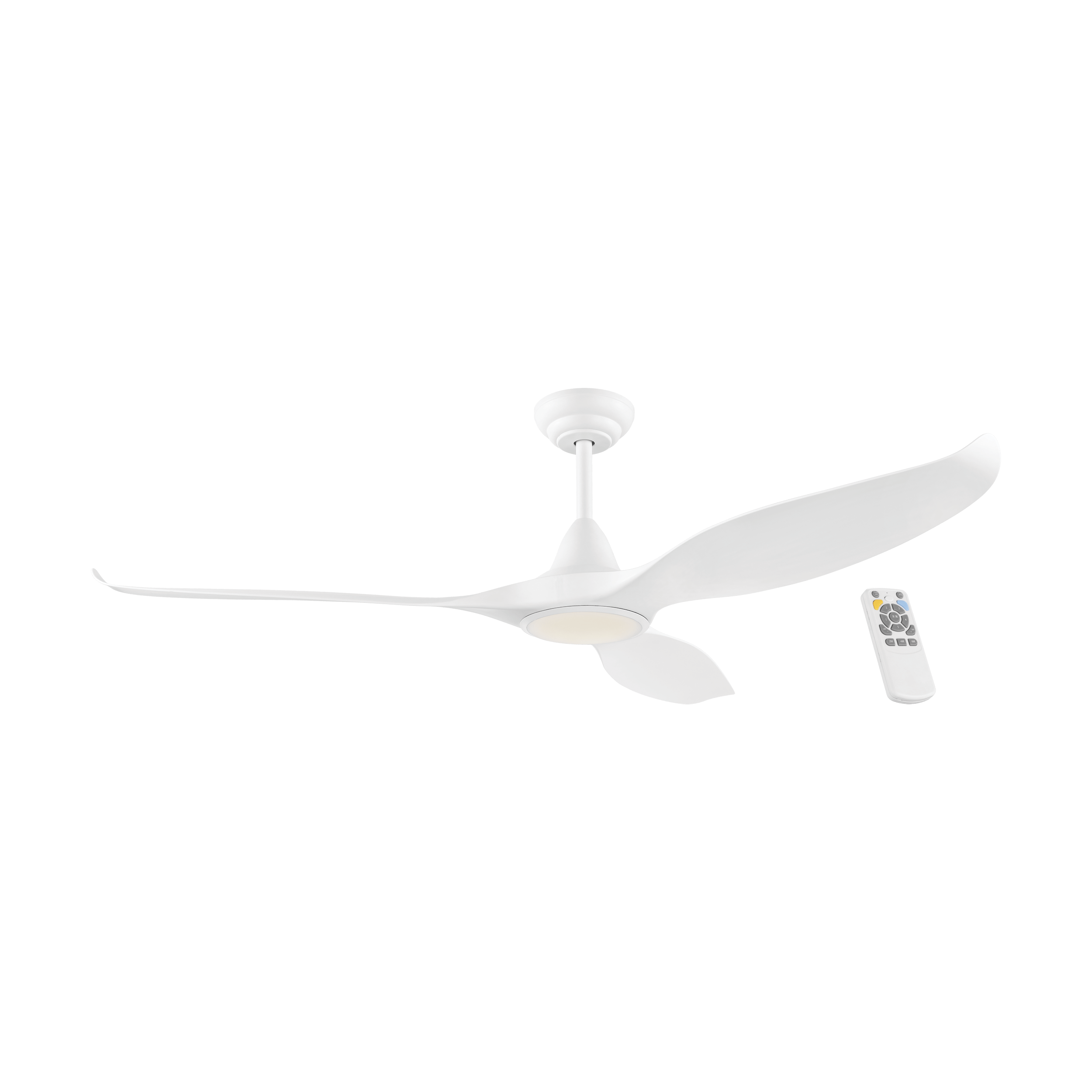 Noosa Dc Ceiling Fan With Remote Cct Light By Eglo In White 60