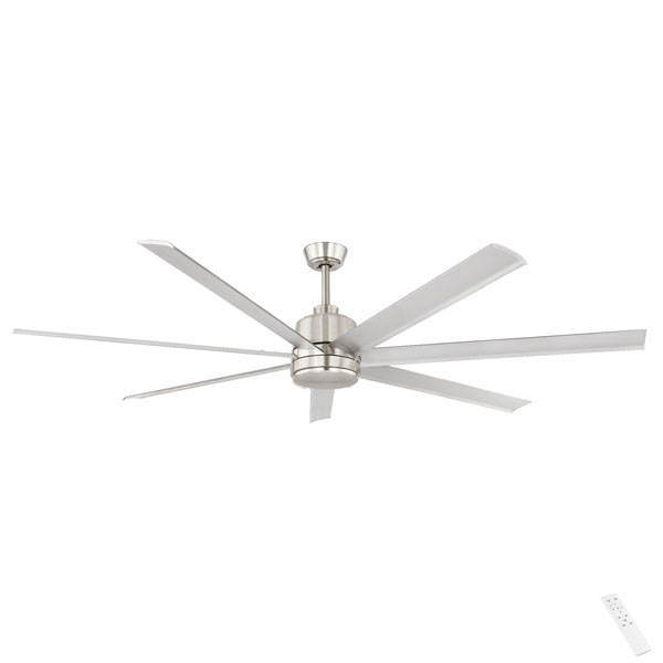 Tourbillion Dc Ceiling Fan With Remote By Eglo In Aluminium 80