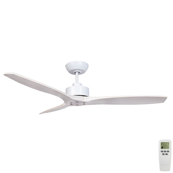 Wynd DC Ceiling Fan & Remote by Fanco - Whitewashed Timber