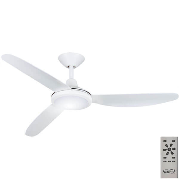Polar Dc Cct Led Ceiling Fan By Hunter Pacific In White 48 - Can Led Lights Be Used In Ceiling Fans