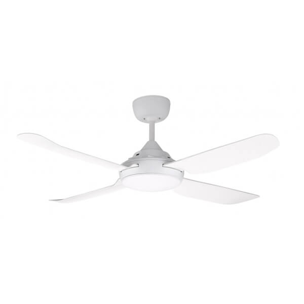 Spinika Ceiling Fan In Satin White 52