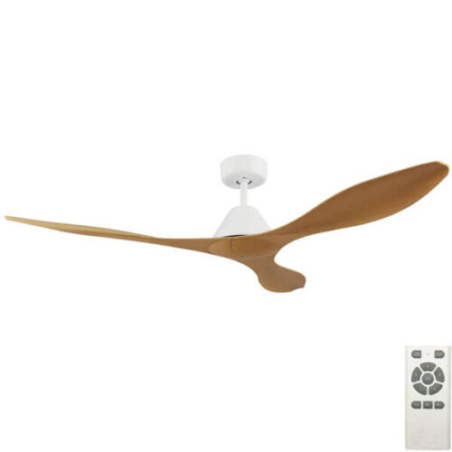 Nevis DC Ceiling Fan White and Bamboo