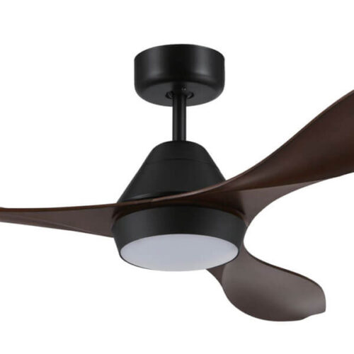 Nevis DC Ceiling Fan with LED Black Aged Elm