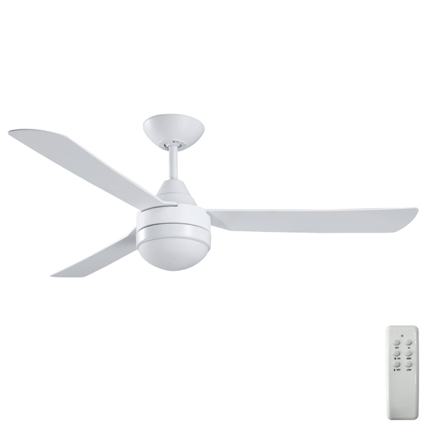 Manzer Ii Ceiling Fan In White With Light Remote 48
