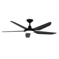 black storm dc ceiling fan with light