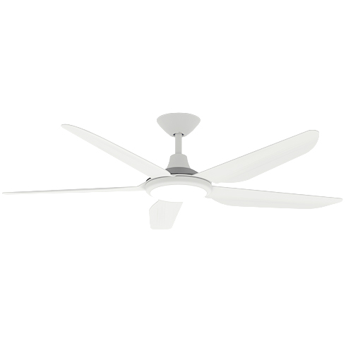 white stotm dc ceiling fan with light
