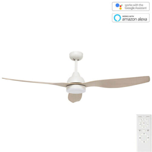 Smart ceiling fan with dc motor and led light