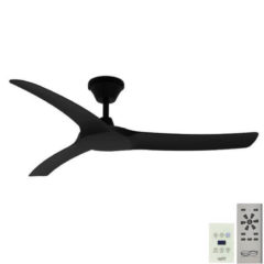 aqua dc ceiling fan with wall control and remote