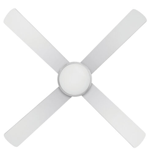 Brilliant Tempest 52" Brushed Aluminium Ceiling Fan with CCT LED Light Blades