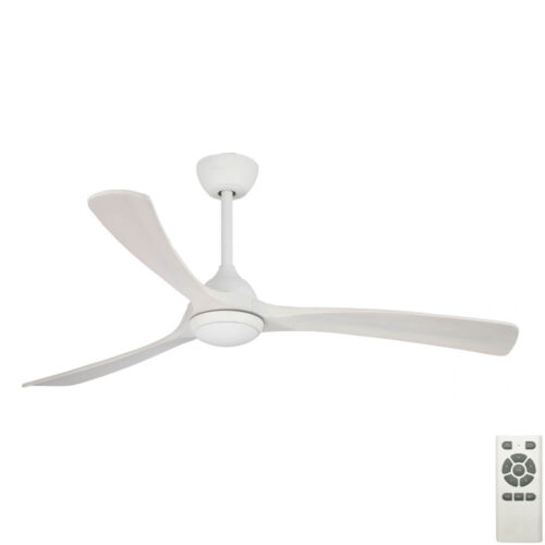 Sleeper DC Ceiling Fan by Claro with LED White Timber Blades