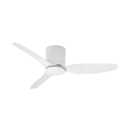 Studio Dc Low Profile Ceiling Fan With, Low Profile White Ceiling Fan No Light