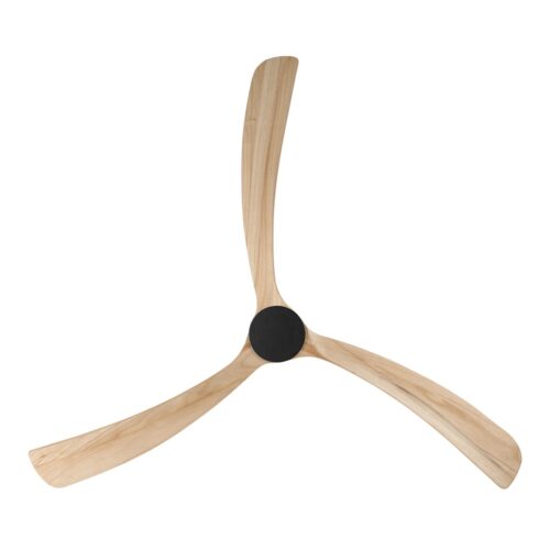 Fanco Sanctuary DC Ceiling Fan 86" - Black/Natural - underside