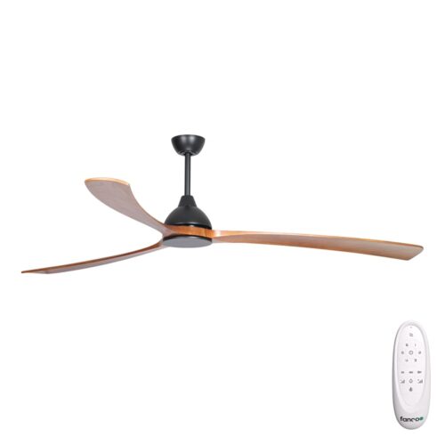 Fanco Sanctuary DC Ceiling Fan 86" - Black/Teak - main