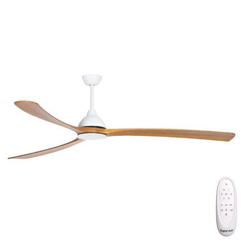 Fanco Sanctuary DC Ceiling Fan 86" - White/Teak - main