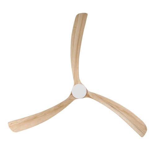 Fanco Sanctuary DC Ceiling Fan 92" - White/Natural - underside