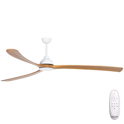 Fanco Sanctuary DC Ceiling Fan 92" - White/Teak - main