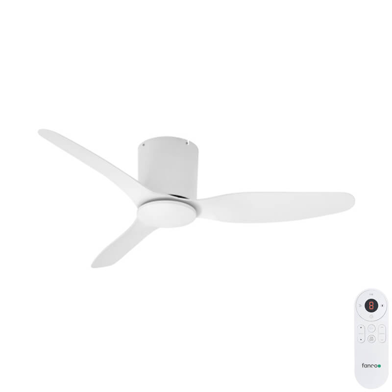 Studio Dc Smart Low Profile Ceiling Fan White 48 - Ceiling Fan No Light Low Profile Remote Control