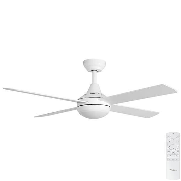 Summer Dc Ceiling Fan 48 W Cct Led Timber Blades By Claro White - Ceiling Fans With Lights Ratings