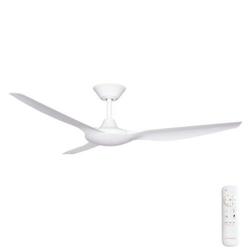 Delta DC 56" Ceiling Fan by Three Sixty with Remote in White