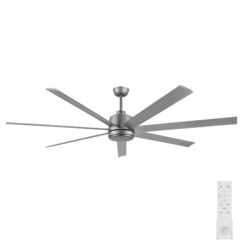 Tourbillion DC Ceiling Fan by Eglo with Remote - Titanium 80"