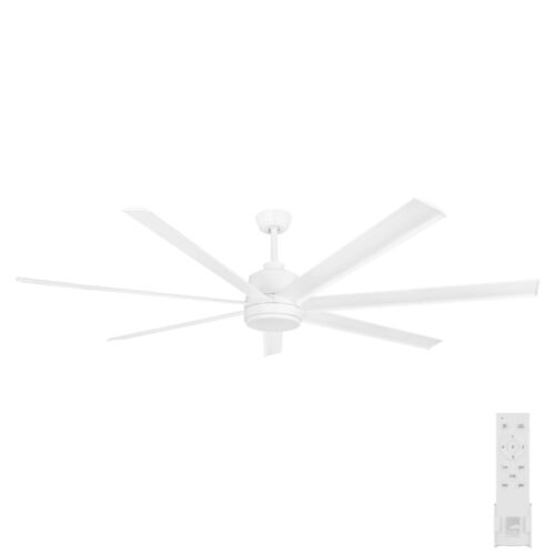 Tourbillion DC Ceiling Fan by Eglo with Remote - White 80"