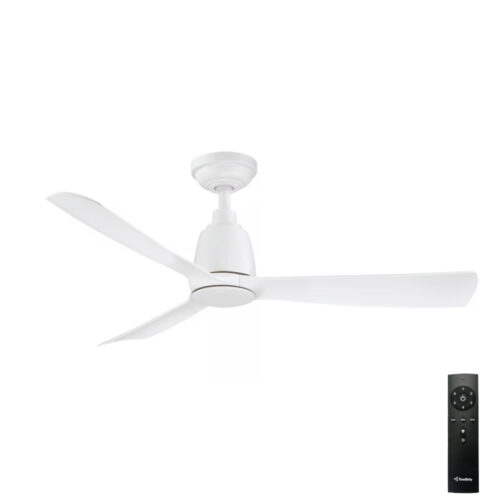Three Sixty Kute DC Ceiling Fan with Remote in White 44-inch