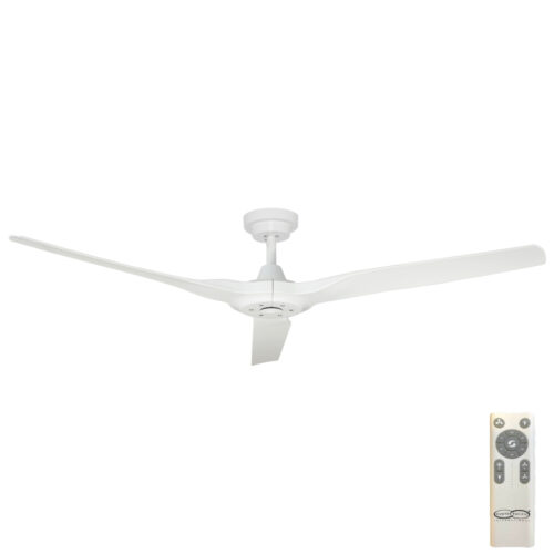 Radical 3 DC Ceiling Fan by Hunter Pacific - White 60"