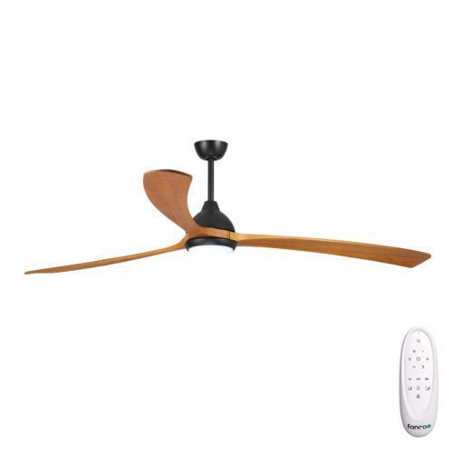 Fanco Sanctuary DC Ceiling Fan 86" - Black/Teak - main