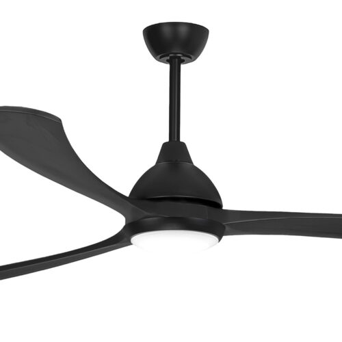 Fanco Sanctuary DC Ceiling Fan 86" with LED Light - Black - close up